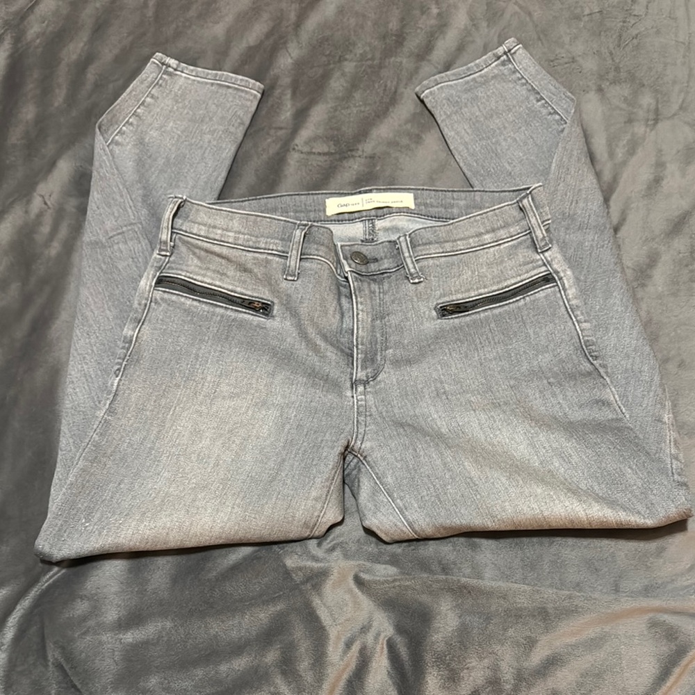 GAP Gray Women's Jeans, 27 true skinny ankle length.